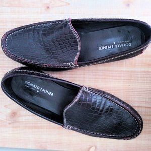 Donald J Pilner Crocodile Loafers - Made in Italy - Men's 10.5 Medium